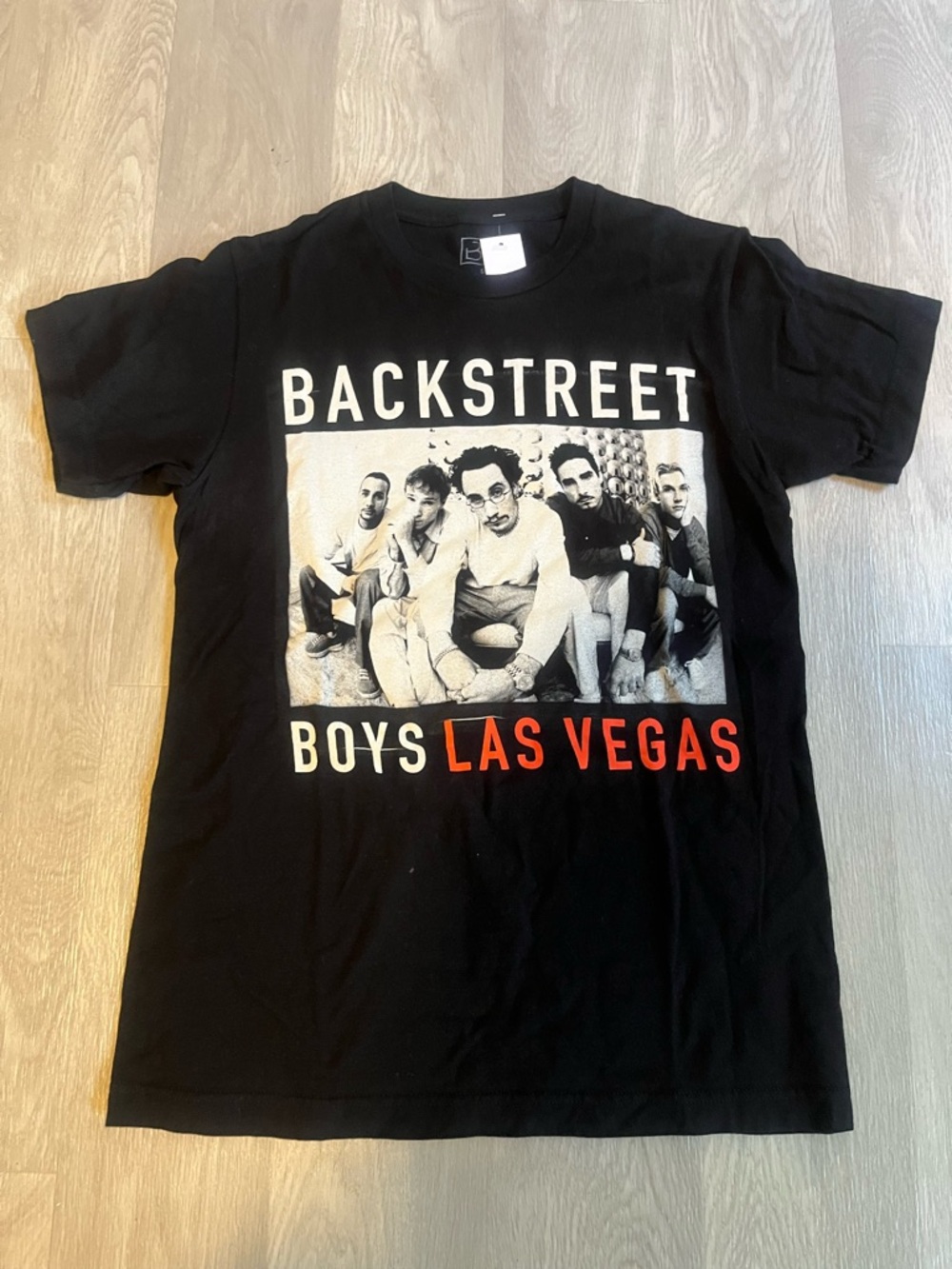 Backstreet Boys Las Vegas Graphic Tee - Black‎